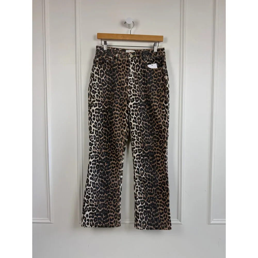 Ganni Betzy Cropped Cheetah Pants (4/27)